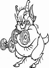 Phil Hercules Coloring Pages Disney Weights Wecoloringpage sketch template