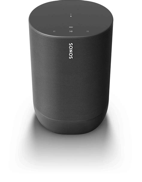sonos move battery powered smart speaker wi fi  bluetooth  alexa built  black
