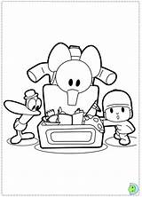 Coloring Pocoyo Pages Dinokids Book Print Close sketch template