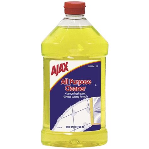 cpm ajax  purpose cleaner liquid solution  gal  fl oz lemon scent