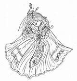 Coloring Pages Anime Princess Beautiful Girl Sketch Library Clipart Collection Popular sketch template