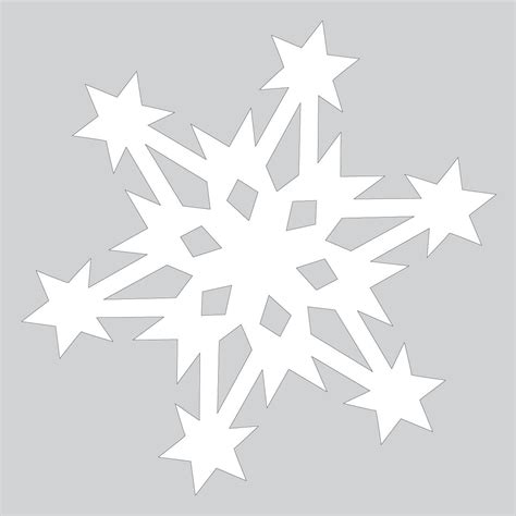 snowflake template  cut   graphic design templates