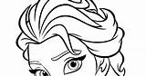 Elsa Frozen Coloring Pages Face Drawing Disney Princess Color Template Getcolorings Sketch Clipartmag sketch template