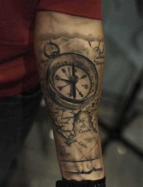 75 Rose And Compass Tattoo Designs And Meanings Choose Yours 2019
