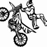 Dirt Motocross Motorcross Getdrawings Coloringsun sketch template