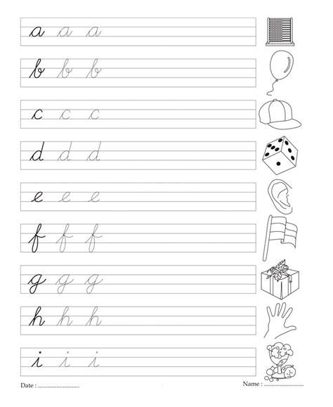 cursive writing book  printable coloring worksheet cursive writing
