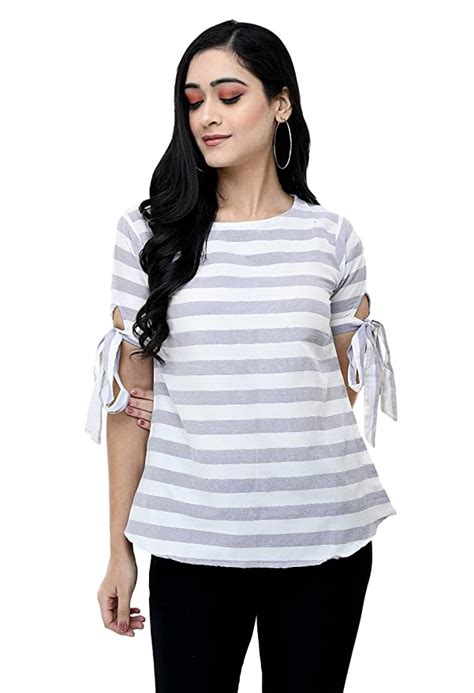 buy darshan exim woman fancy top plain imported fabric women top with