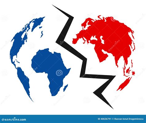 divided world concept stock illustration illustration  background