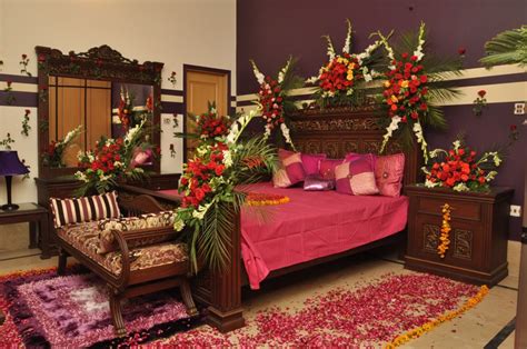 wedding room decoration ideas  pakistan  bridal bedroom images