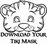 Mask Coloring Pages Animal Tiger Power Ranger Printable Face Drawing Masks Clipart Zoo Superhero Pj Line Eagle Getdrawings Bald Rangers sketch template