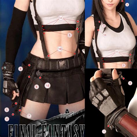 tifa lockhart bundle stl files etsy uk