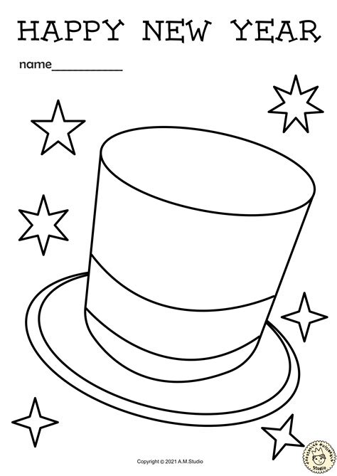 year coloring pages  kids