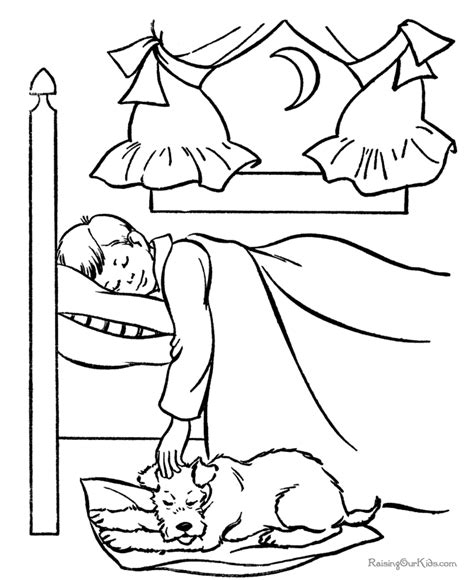 sleeping dogs coloring pages