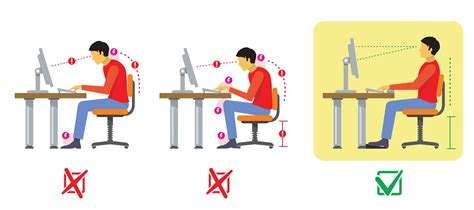 proper office desk posture  prevent neck   pains