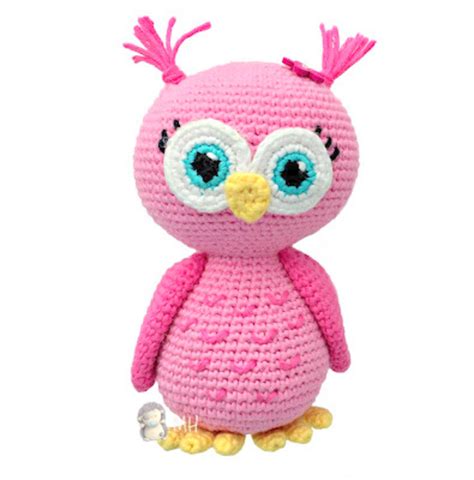 crochet pattern pink owl amigurumi doll hubpages