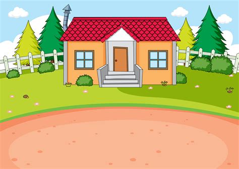 simple house design background  vector art  vecteezy