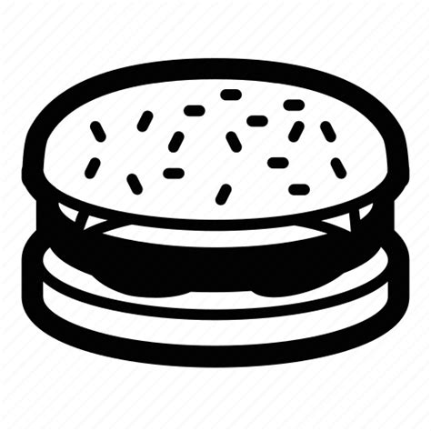 bun burger cutlet fast food food hamburger tomato icon