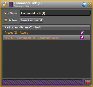 command link dialog box