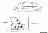 Beach Coloring Chair Drawing Umbrella Pages Scene Printable Deck Chairs Color Draw Lena London Scenes Drawings Kids Adirondack Supercoloring Easy sketch template