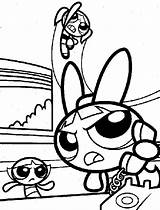 Coloring Powerpuff Girls Pages Bubbles Popular sketch template