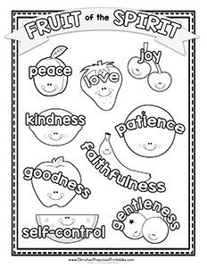 fruit   spirit love coloring pages coloring pages kids