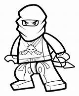 Kai Ninjago Coloring Pages Getcolorings Lego sketch template