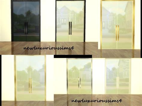 sims  cc double glass door sims  sims sims