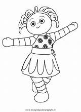 Upsy Daisy Colouring Pages Piggle Iggle Outline Colour Coloring Template sketch template