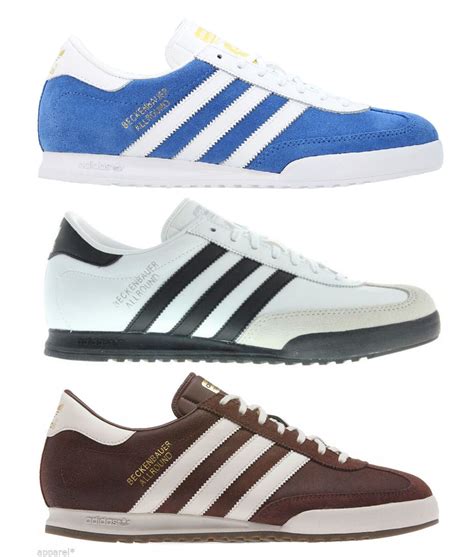 adidas beckenbauer mens originals trainers brown cream white black suede sneaker ebay