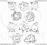 Vector Bursts Poofs Explosions Comic Illustration Royalty Clipart Tradition Sm 2021 sketch template