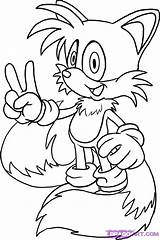 Tails Sonic Fox sketch template