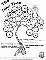 Time Worksheets Fun Reading Coloring Telling Summer Book Printable Tree Read Program School Pages Color Esl Keeping Track Great Teaching sketch template