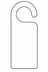 Hanger Hangers Türschild Doorknob Ausdrucken Templates Publicdomainpictures Cutout sketch template