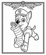 Paw Patrol Coloring Pages Christmas sketch template