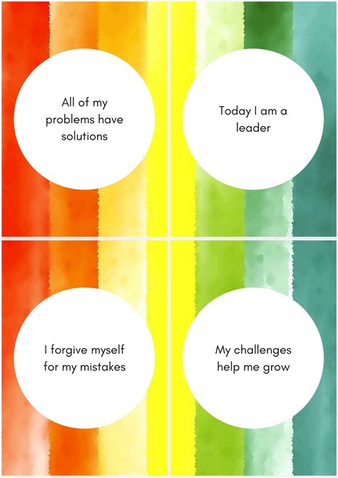 affirmation cards printable affirmation cards daily etsy