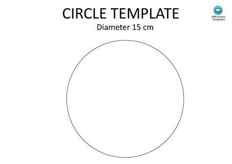 circle template  diameter cm      cm diameter circle