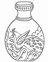 Vase Coloring Pages sketch template