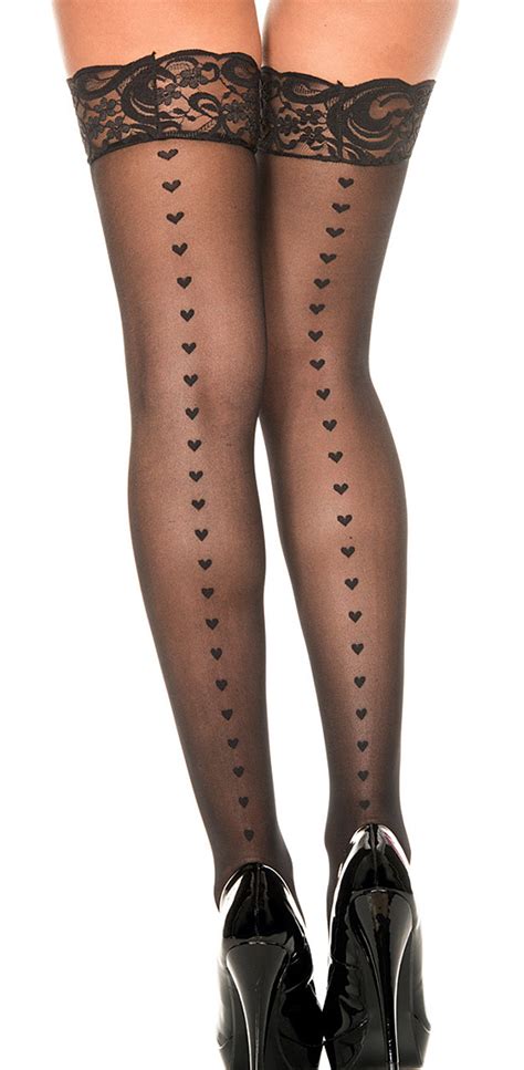 hearts thigh highs underneath it all pinterest thighs stockings and lingerie