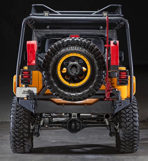 amazoncom body armor  jk  black steel rear bumper  adjustable pin  jeep