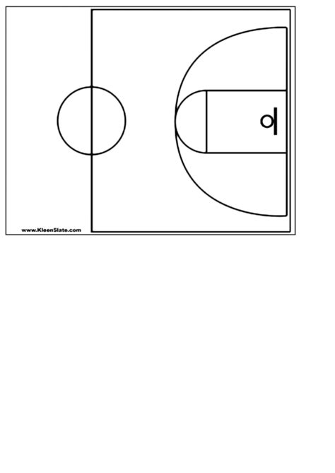 basketball court template printable