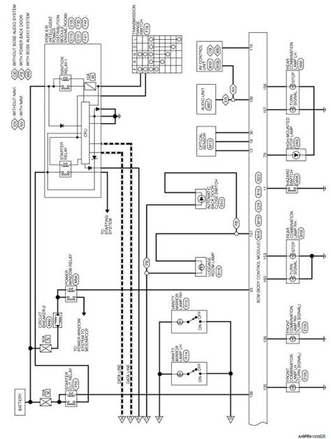 nissan rogue service manual wiring diagram  intelligent key system body control system