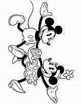 Mickey Mouse Coloring Pages Minnie Hands Holding Classic Printable Disney Drawing Valentines Printables Balloons Original Clipart Cliparts Color Book Donald sketch template