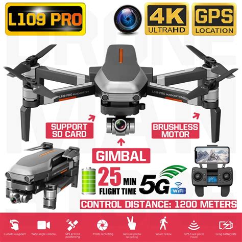 pro drone gps  hd  axis anti shake stable gimbal camera  wifi fpv brushless motor