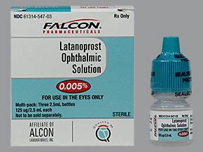 rx item latanoprost  drops xml  sandoz falcon pharma