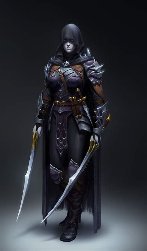 dark assassin yoon seseon warrior woman fantasy women