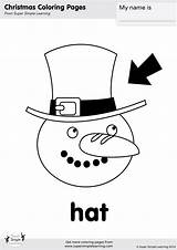 Coloring Hat sketch template