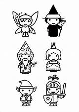 Coloriage Contes Personnages Fairy Tale Characters Eventyr Coloring Figurer Kleurplaat Fargelegge Märchenfiguren Fées Bilde Malvorlage Cuento Figuras Dessin Colorear Para sketch template