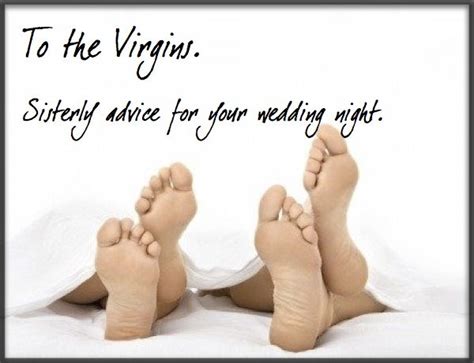 To The Virgins Sisterly Advice For Your Wedding Night