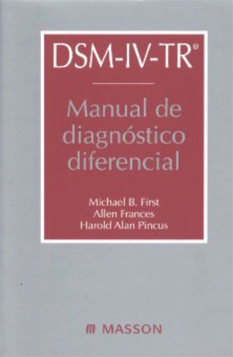 Dsm Iv Tr Manual De Diagnóstico Diferencial En Laleo