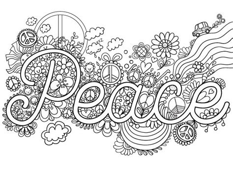 printable peace adult coloring page     format